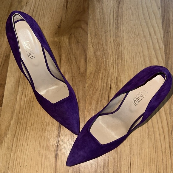 Purple Suede Loriblu Pump - Picture 3 of 5